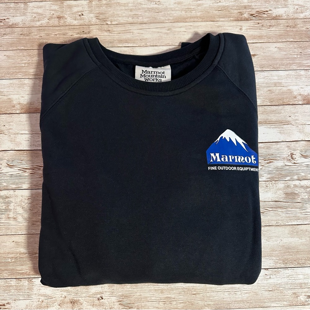 **SOLD** NWT Marmot Peaks Crew Warm & Soft Sweatshirt In Black Size Large